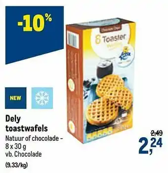 Makro Dely toastwafels chocolade aanbieding