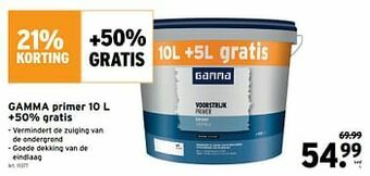 GAMMA Gamma primer aanbieding