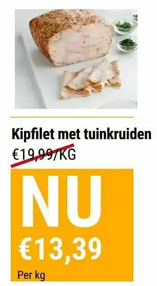 Budgetslager Kipfilet met tuinkruiden aanbieding