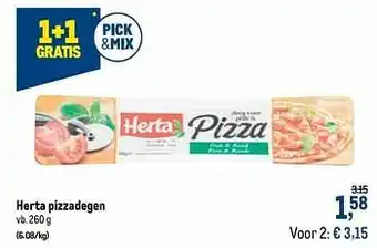 Makro Herta pizzadegen aanbieding