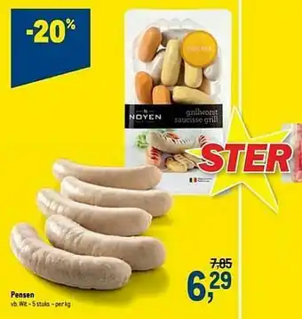 Makro Pensen wit aanbieding