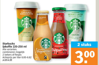 Albert Heijn Starbucks ijskoffie 220-250 ml aanbieding