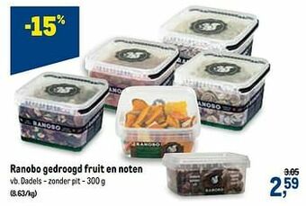 Makro Ranobo gedroogd fruit en noten aanbieding