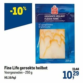Makro Fine life gerookte heilbot aanbieding
