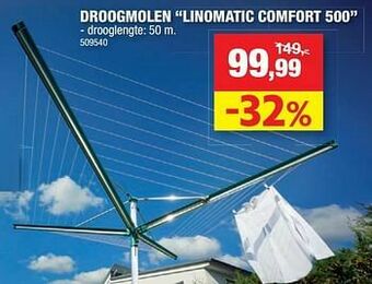 Hubo Droogmolen linomatic comfort 500 aanbieding