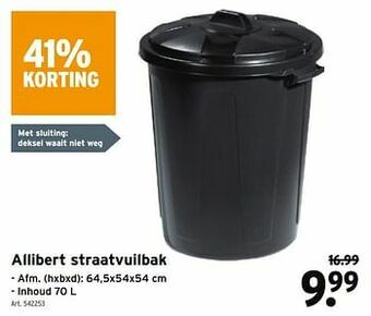 GAMMA Allibert straatvuilbak aanbieding