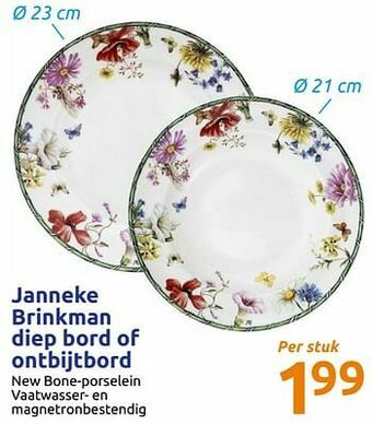 Action Janneke brinkman diep bord of ontbijtbord aanbieding