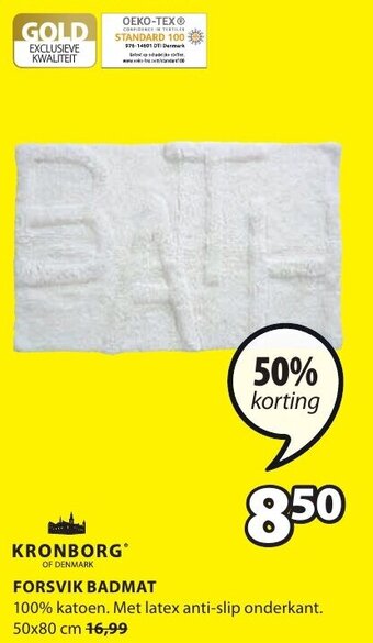 Jysk Kronborg Forsvik Badmat aanbieding