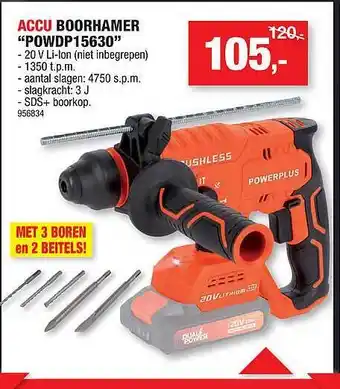 Powerplus accu boorhamer