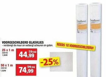 Hubo Voorgeschilderd glasvlies aanbieding