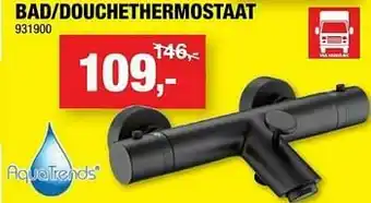 Hubo Bad-douchethermostaat lugano zwart aanbieding