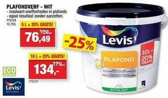Hubo Plafondverf - wit aanbieding