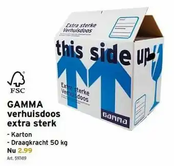 Gamma verhuisdoos extra sterk