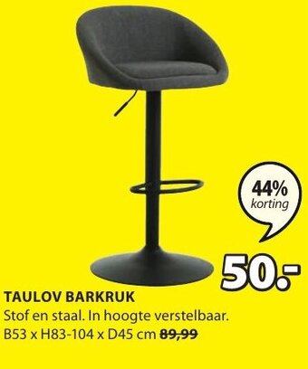Jysk Taulov Barkruk aanbieding