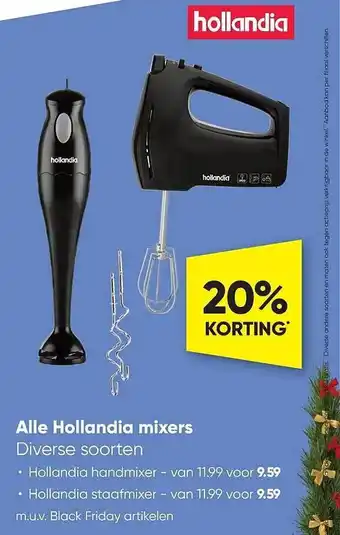 Big Bazar Hollandia mixers aanbieding
