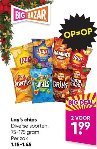 Big Bazar Lay's chips aanbieding