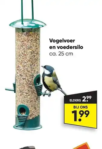 Vogelvoer en voedersilo