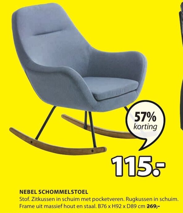 Nebel Schommelstoel promotie bij Jysk