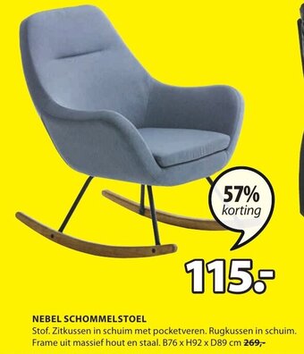 Jysk Nebel Schommelstoel aanbieding