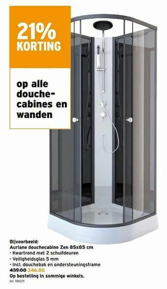 Aurlane douchecabine zen
