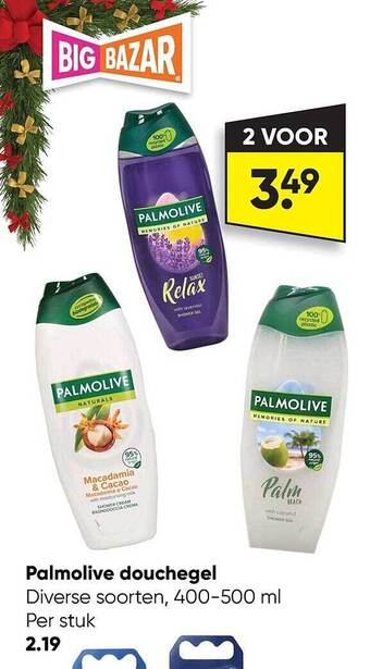 Big Bazar Palmolive douchegel aanbieding
