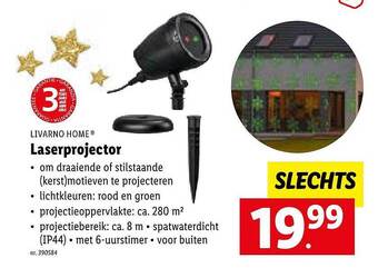 Lidl Livarno home laserprojector aanbieding