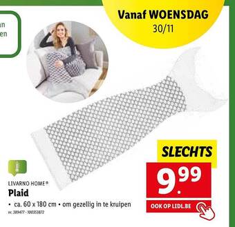 Lidl Livarno home plaid aanbieding