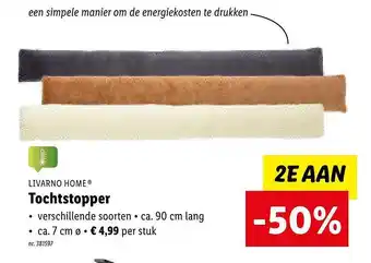 Lidl Livarno home tochtstopper aanbieding