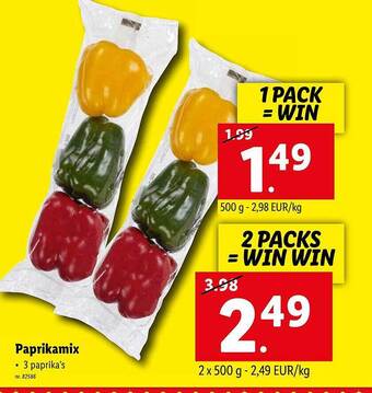 Lidl Paprikamix aanbieding