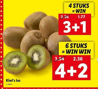 Lidl Kiwi's los aanbieding