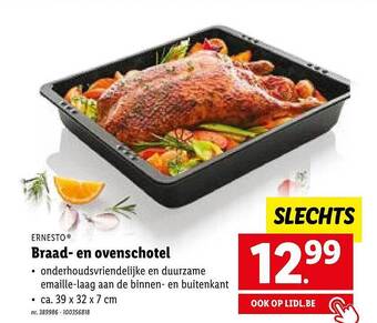 Lidl Ernesto braad- en ovenschotel aanbieding