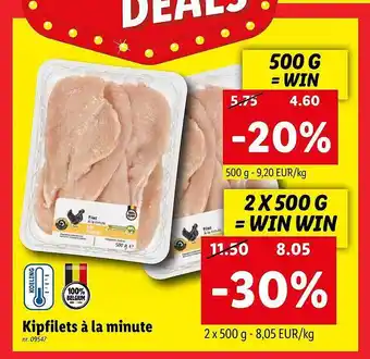 Lidl Kipfilets à la minute aanbieding