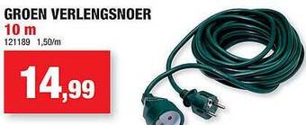 Hubo Groen verlengsnoer aanbieding
