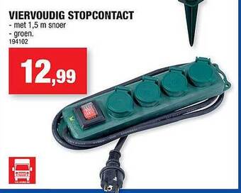Viervoudig stopcontact