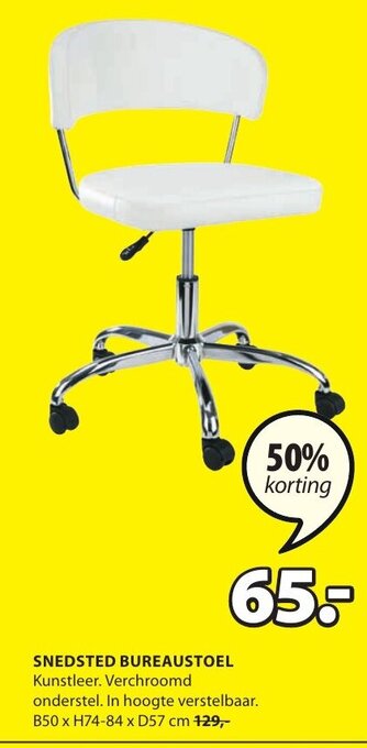 Jysk Snedsted Bureaustoel aanbieding