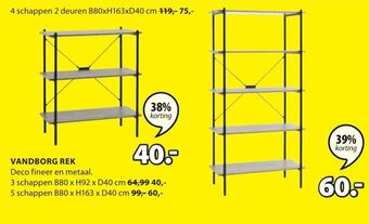 Jysk Vandborg Rek aanbieding