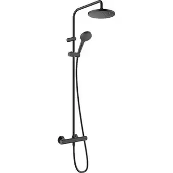 Sawiday Hansgrohe vernis blend showerpipe met thermostaat mat zwart aanbieding