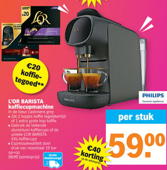 Albert Heijn L'Or Barista Koffiecupmachine aanbieding