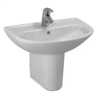 Sawiday Laufen pro b wastafel 55x40x17cm 1 kraangat met overloop keramiek wit aanbieding