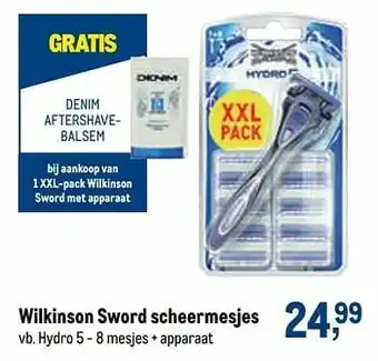 Makro Wilkinson sword scheermesjes hydro 5 - 8 mesjes + apparaat aanbieding