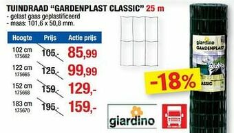 Hubo Tuindraad gardenplast classic aanbieding