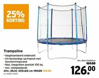 GAMMA Trampoline aanbieding
