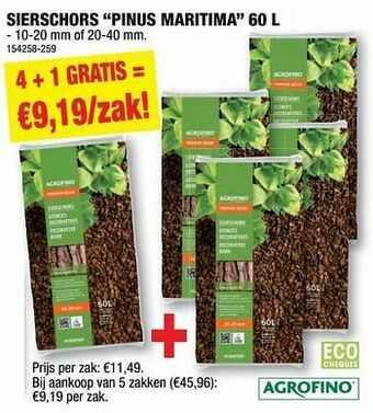 Hubo Sierschors pinus maritima aanbieding
