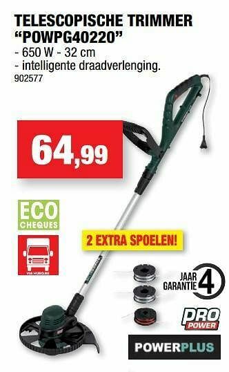 Hubo Powerplus telescopische trimmer powpg40220 aanbieding