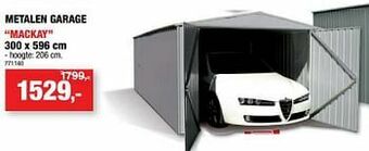 Hubo Metalen garage mackay aanbieding