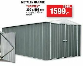 Hubo Metalen garage harvey aanbieding