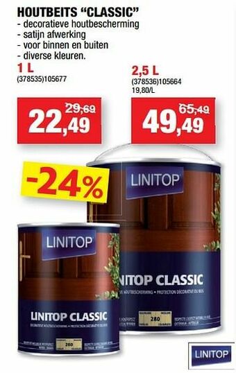 Hubo Houtbeits classic aanbieding