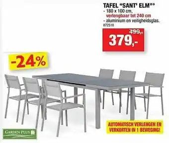 Hubo Tafel sant` elm aanbieding