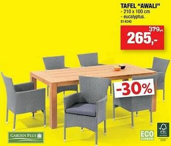 Hubo Tafel awali aanbieding