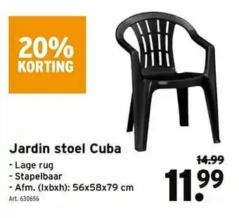 GAMMA Jardin stoel cuba aanbieding